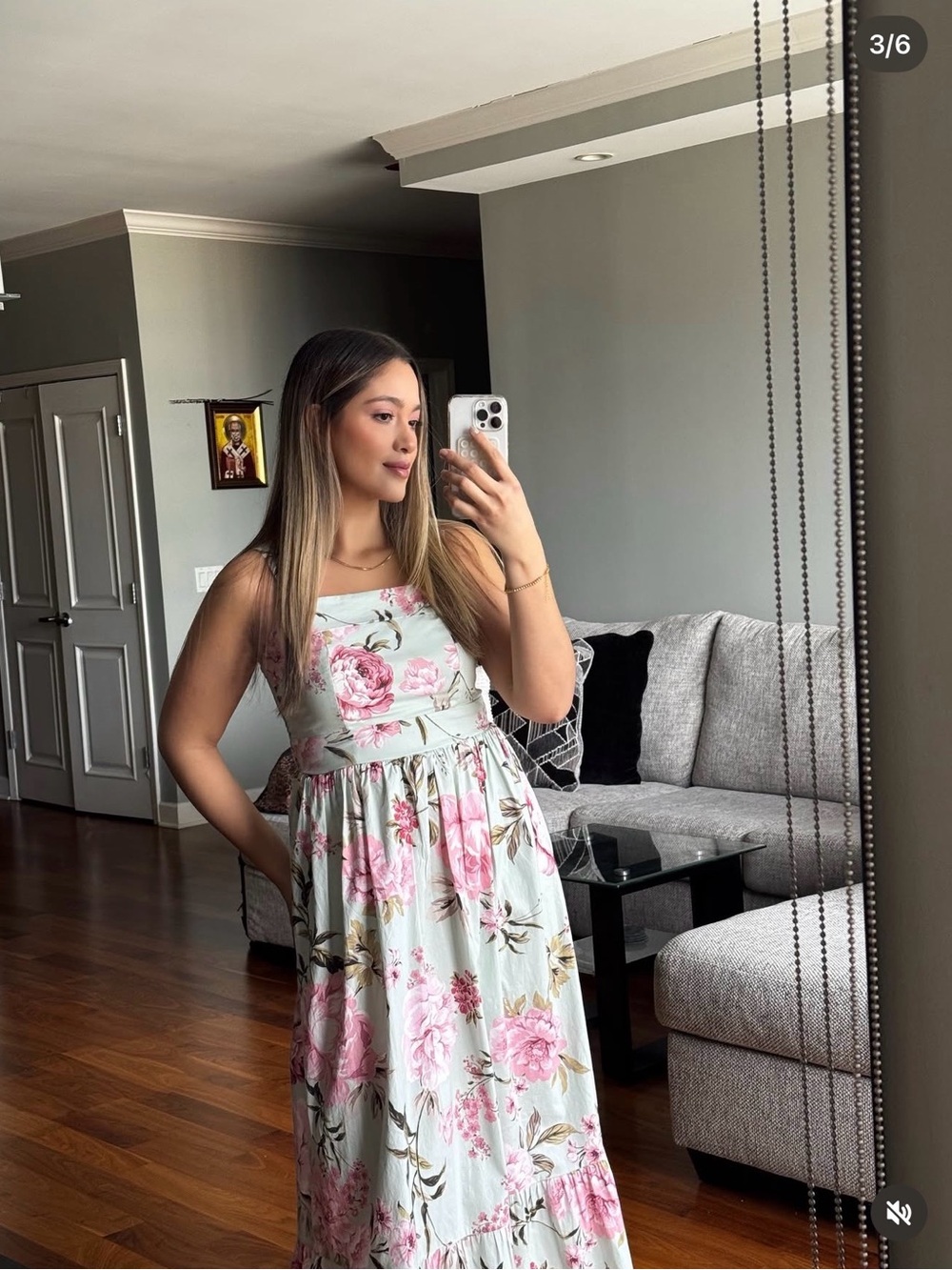 Joie women’s floral maxi dress